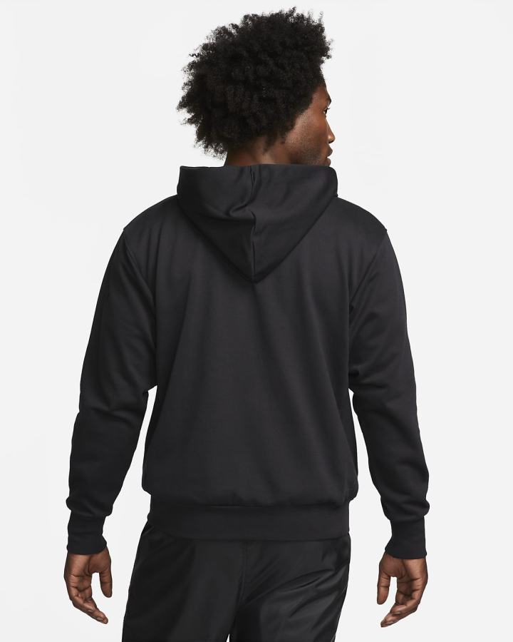 Sudadera Con Capucha Nike Dri-FIT Standard Issue Basketball Hombre Negras Blancas | OYBCN-5137