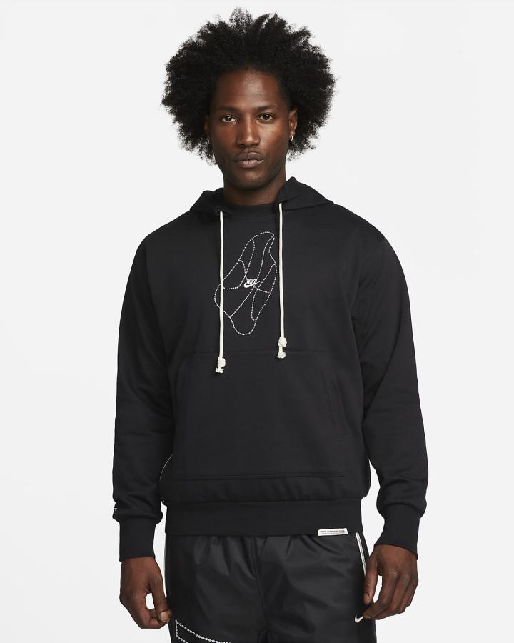 Sudadera Con Capucha Nike Dri-FIT Standard Issue Basketball Hombre Negras Blancas | OYBCN-5137