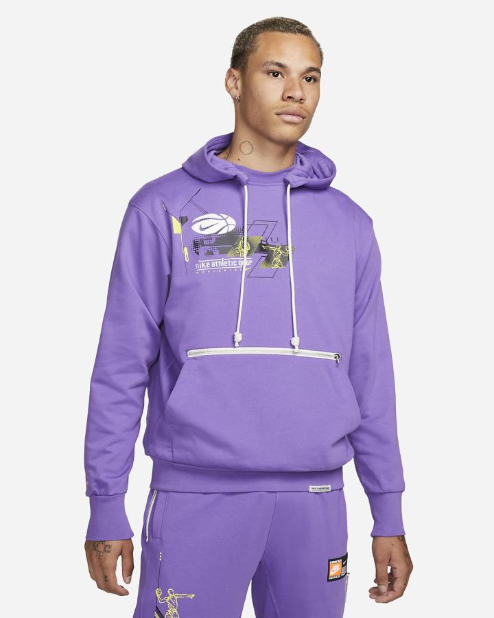 Sudadera Con Capucha Nike Dri-FIT Standard Issue Basketball Hombre Moradas | TLHOP-9358
