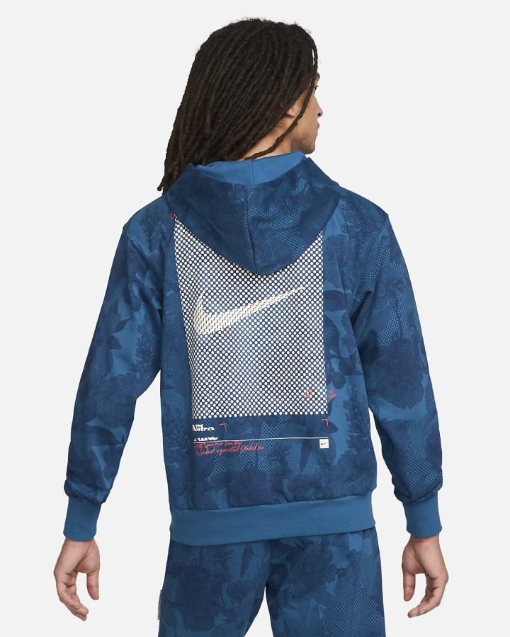 Sudadera Con Capucha Nike Dri-FIT Standard Issue Basketball Hombre Azules | WDRXM-3625