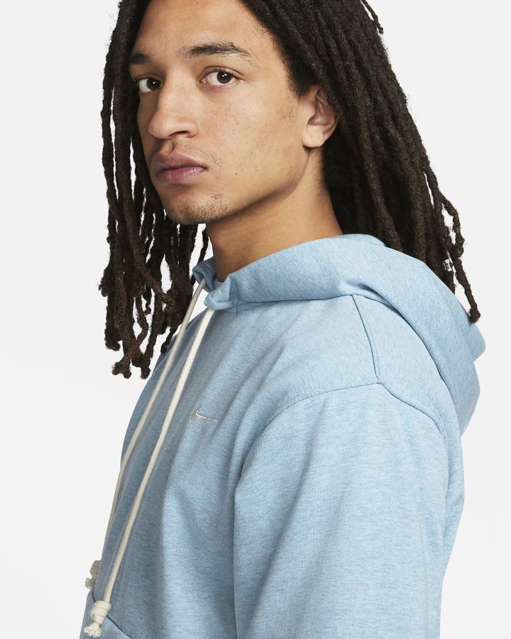 Sudadera Con Capucha Nike Dri-FIT Standard Issue Basketball Hombre Azules Blancas | WRVJI-8760