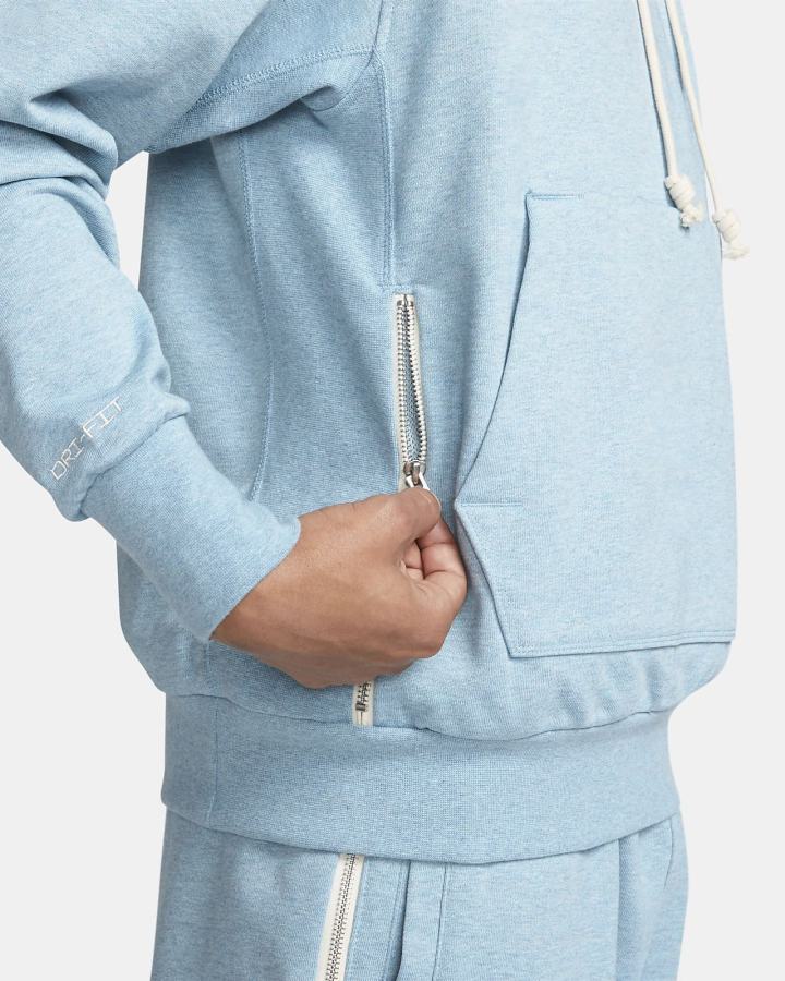 Sudadera Con Capucha Nike Dri-FIT Standard Issue Basketball Hombre Azules Blancas | WRVJI-8760