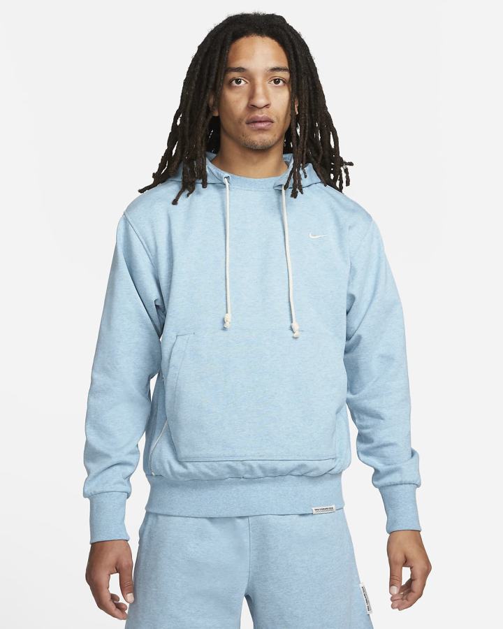 Sudadera Con Capucha Nike Dri-FIT Standard Issue Basketball Hombre Azules Blancas | WRVJI-8760