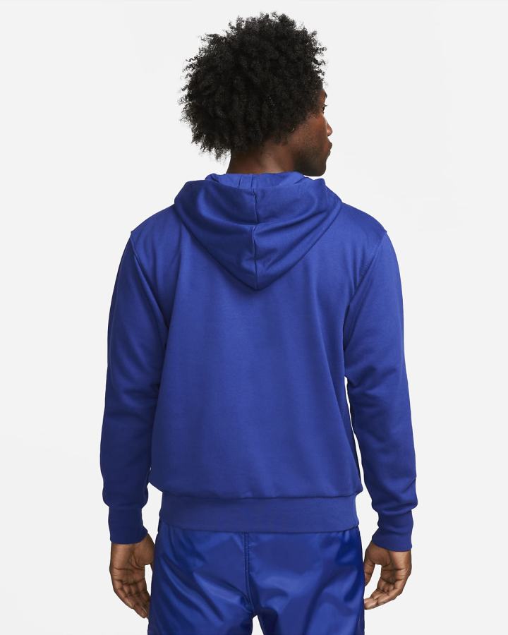 Sudadera Con Capucha Nike Dri-FIT Standard Issue Basketball Hombre Azul Real Oscuro Azules Blancas | XOHGY-3967