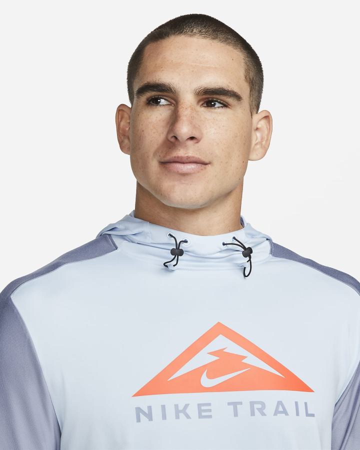 Sudadera Con Capucha Nike Dri-FIT Trail Trail Running Hombre Azules Naranjas | EAHTK-6935