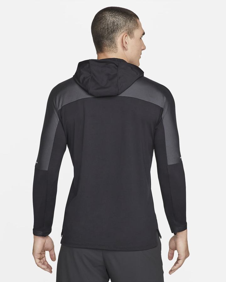 Sudadera Con Capucha Nike Dri-FIT Trail Trail Running Hombre Negras Gris Oscuro Blancas | GOMYX-9357