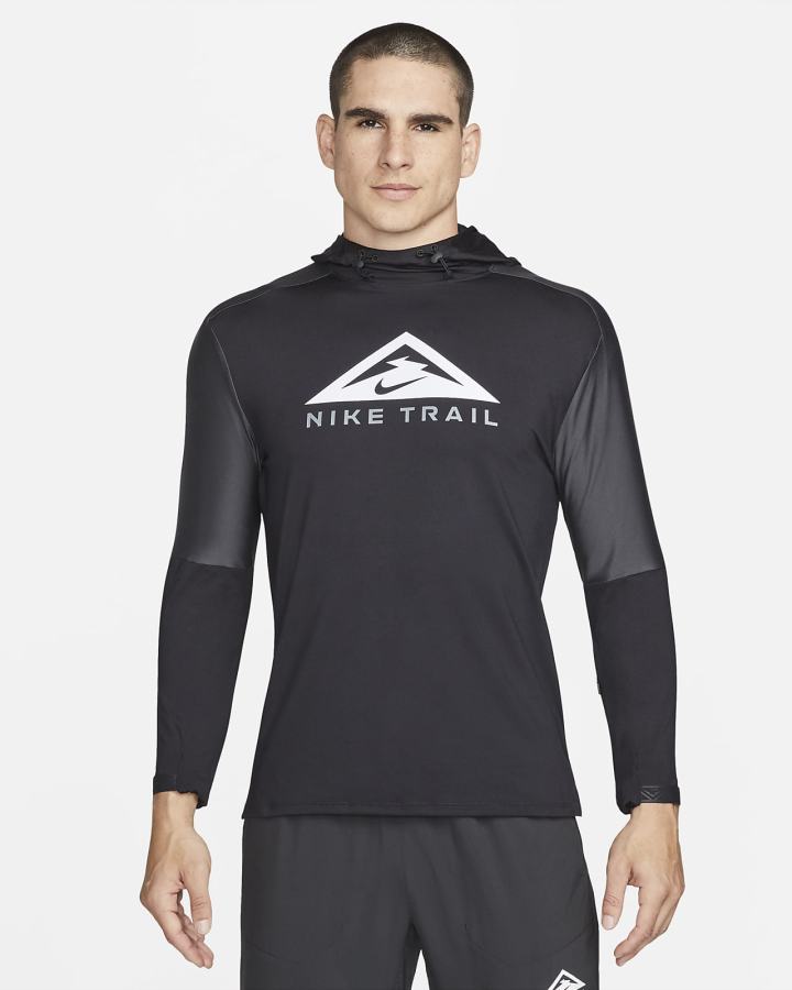 Sudadera Con Capucha Nike Dri-FIT Trail Trail Running Hombre Negras Gris Oscuro Blancas | GOMYX-9357