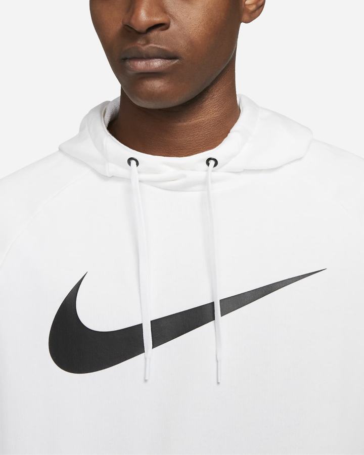Sudadera Con Capucha Nike Dri-FIT Training Hombre Blancas Negras | DMJIN-7840