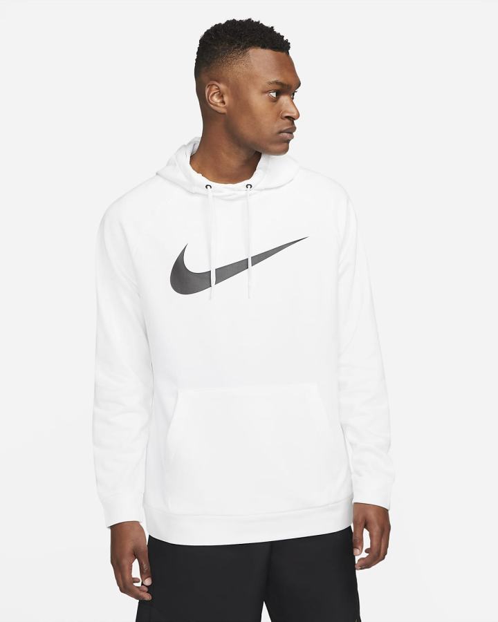 Sudadera Con Capucha Nike Dri-FIT Training Hombre Blancas Negras | DMJIN-7840