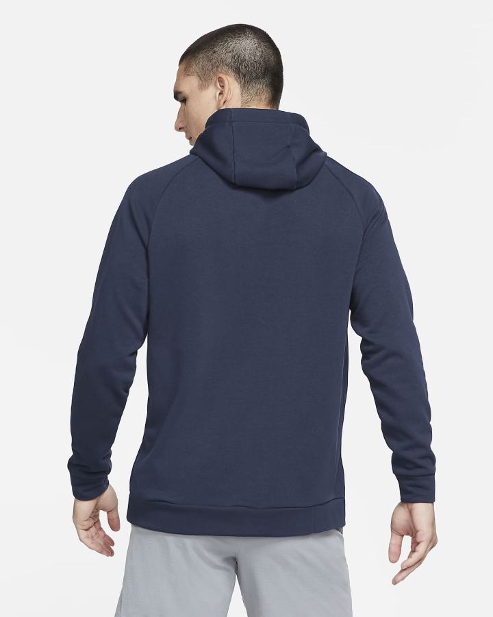 Sudadera Con Capucha Nike Dri-FIT Training Hombre Obsidian Blancas | DVRBU-4952