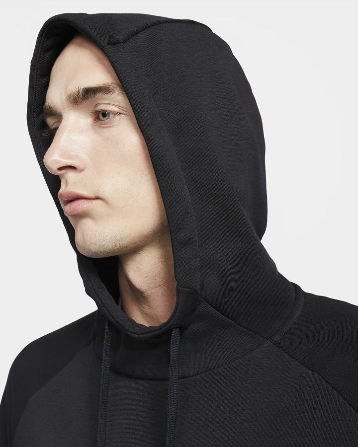 Sudadera Con Capucha Nike Dri-FIT Training Hombre Negras Blancas | UZIKE-3685