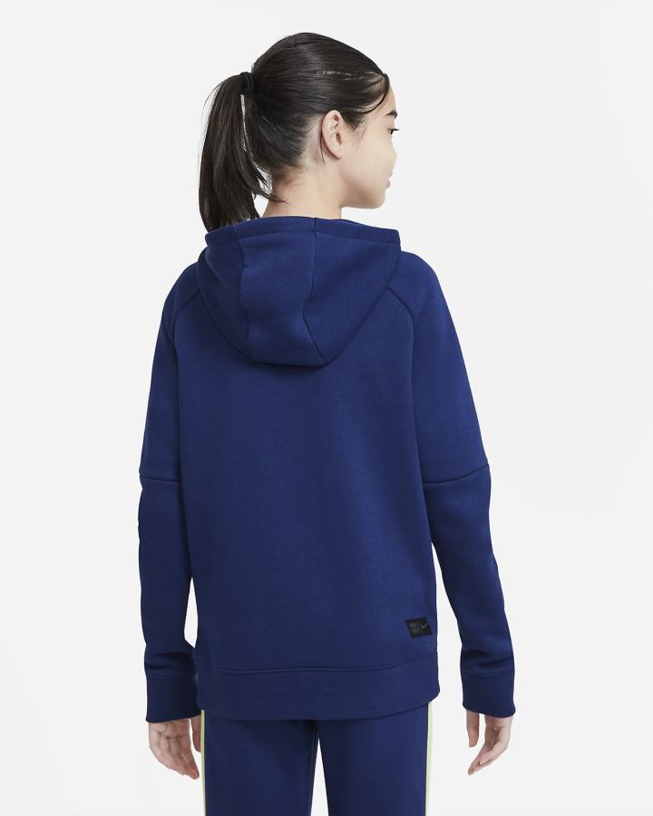 Sudadera Con Capucha Nike FC Barcelona Kids Fleece Soccer Niño Azules | EHYPG-1209