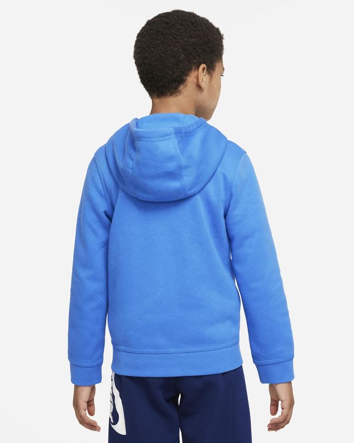 Sudadera Con Capucha Nike FC Barcelona Kids Full-Zip Fleece Niño Azules Blancas | YNKGT-3190