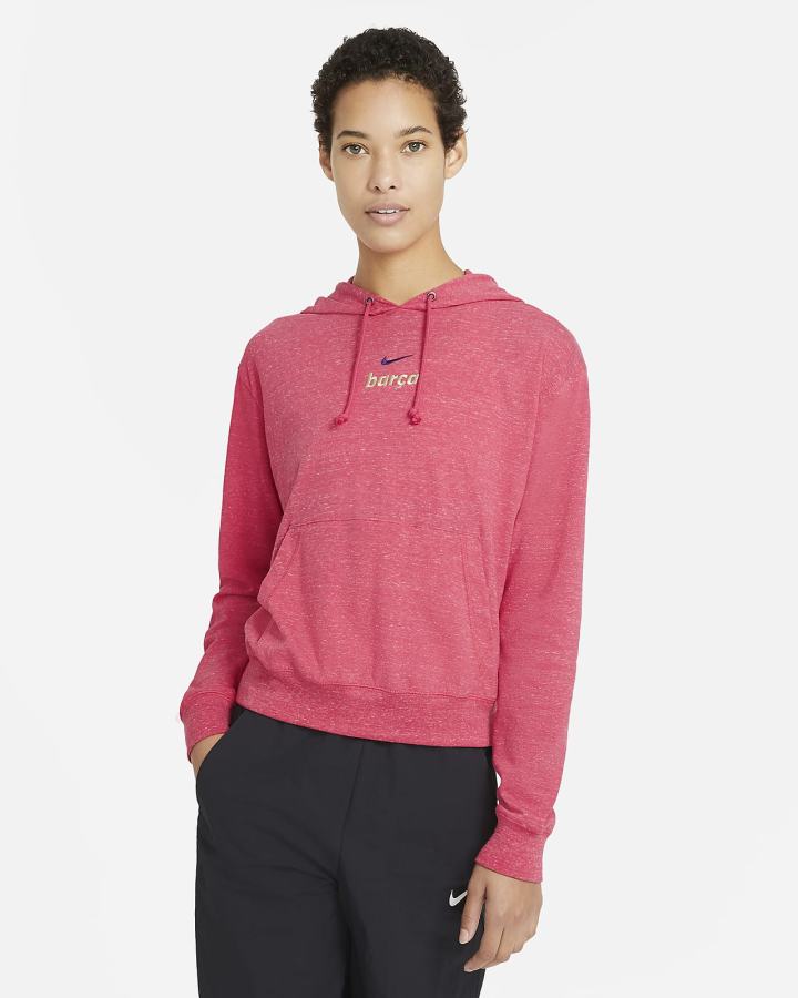Sudadera Con Capucha Nike FC Barcelona Vintage Mujer Rojas Turquesa Azul Real Azules | HCNKX-7243