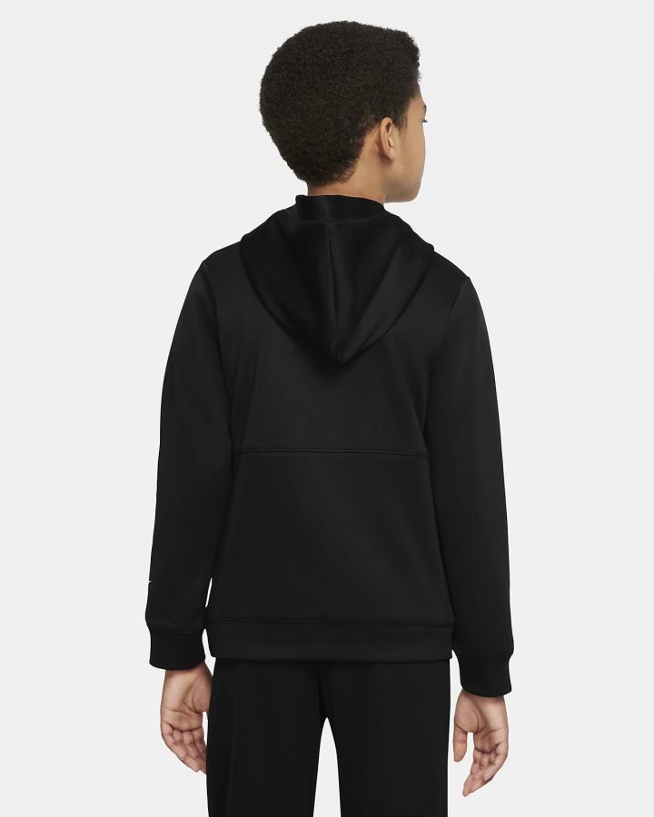 Sudadera Con Capucha Nike F.C. Kids Soccer Niña Negras Blancas | KDNFM-0517