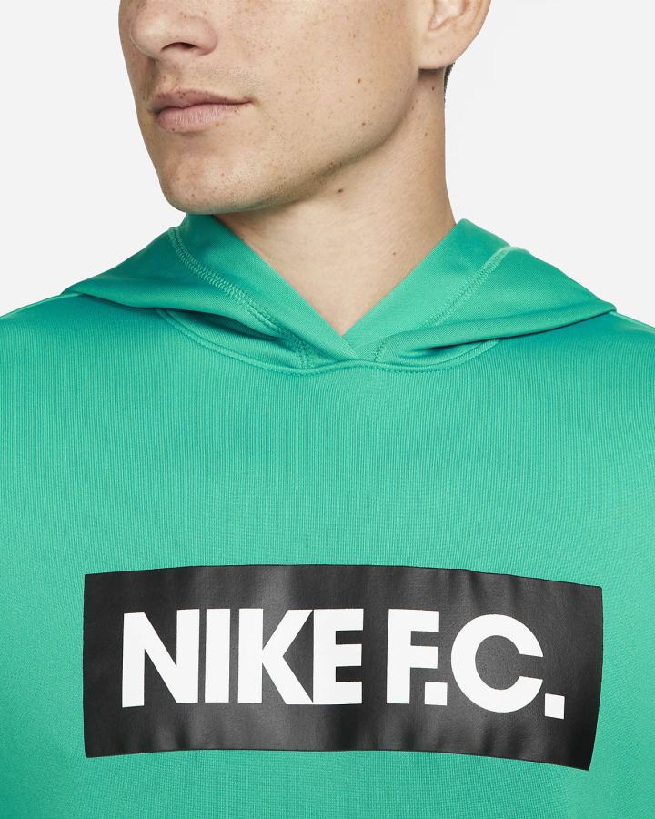 Sudadera Con Capucha Nike F.C. Soccer Hombre Verde Blancas Negras | XHDIV-6982