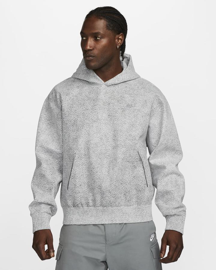 Sudadera Con Capucha Nike Forward Hombre Gris Gris Claro | LMQDZ-9210