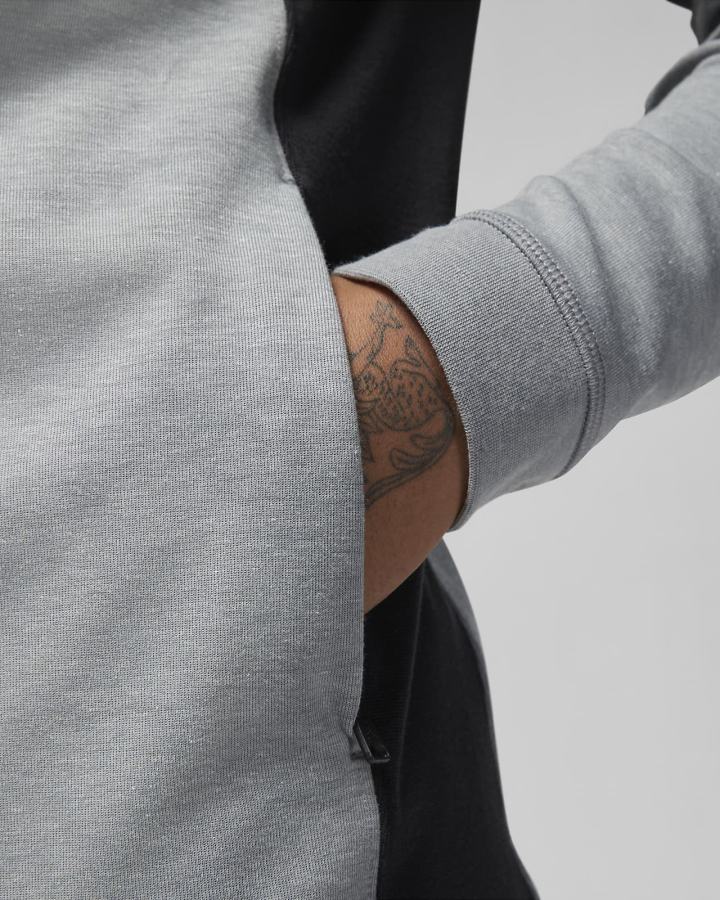 Sudadera Con Capucha Nike Jordan Dri-FIT Sport Full-Zip Hombre Gris Oscuro Negras | SAJKG-7415