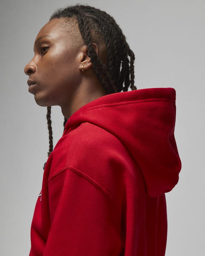 Sudadera Con Capucha Nike Jordan Essentials Full-Zip Fleece Hombre Rojas Blancas | LPHWZ-0769