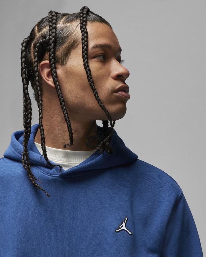 Sudadera Con Capucha Nike Jordan Essential Fleece Hombre Azules Blancas | PJVGF-6398