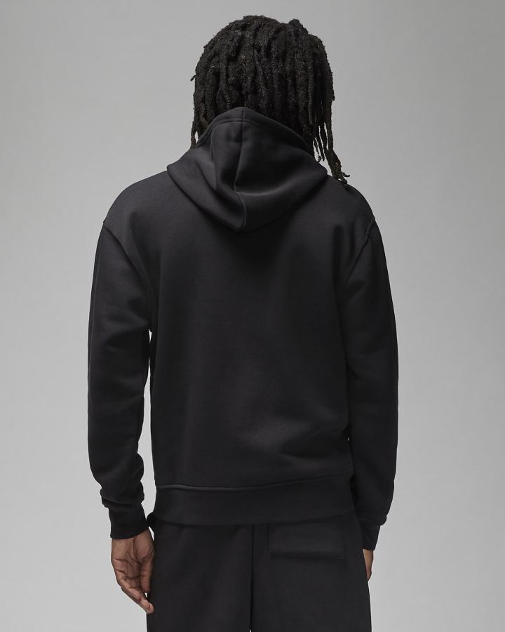 Sudadera Con Capucha Nike Jordan Essentials Full-Zip Fleece Hombre Negras Blancas | QGPIY-7684