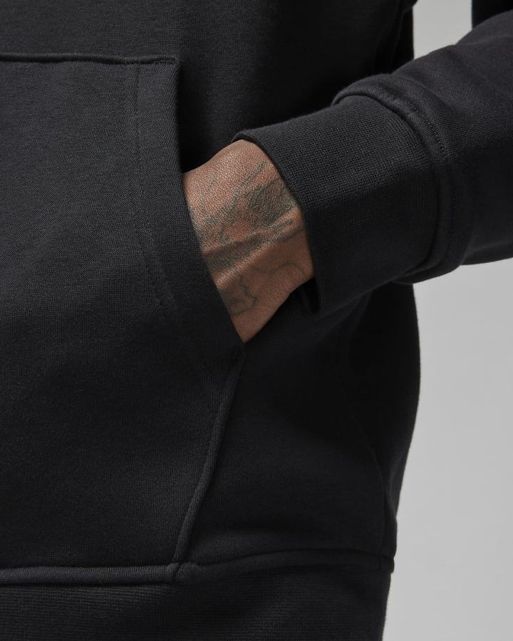 Sudadera Con Capucha Nike Jordan Essentials Full-Zip Fleece Hombre Negras Blancas | QGPIY-7684