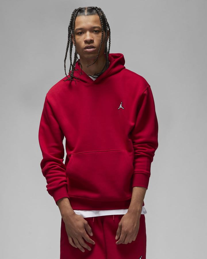 Sudadera Con Capucha Nike Jordan Essential Fleece Hombre Rojas Blancas | SOVZP-3620