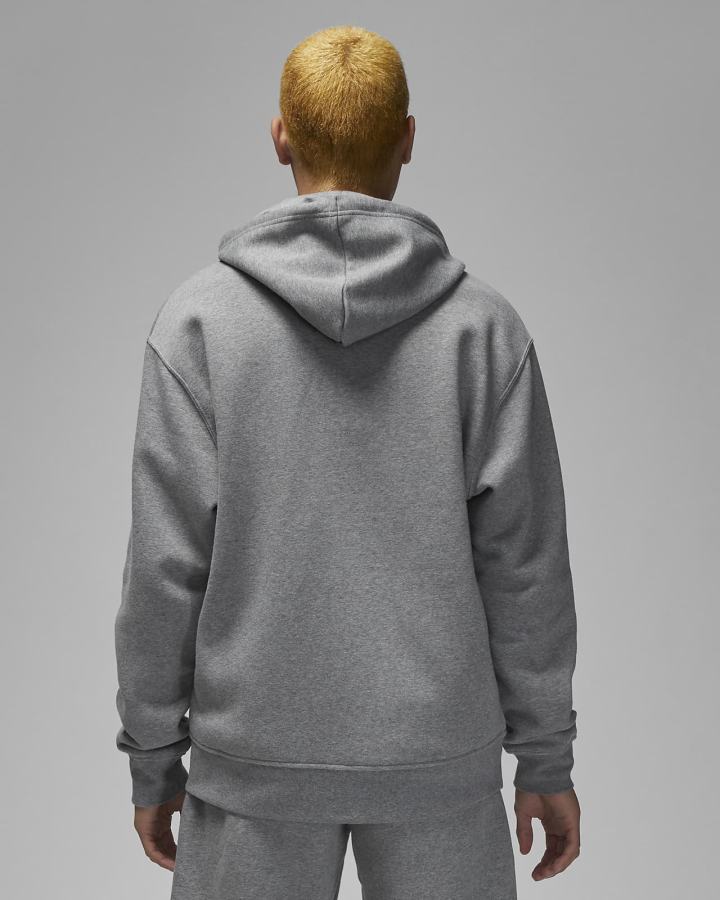 Sudadera Con Capucha Nike Jordan Essentials Full-Zip Fleece Hombre Gris Oscuro Blancas | UBMOI-6187