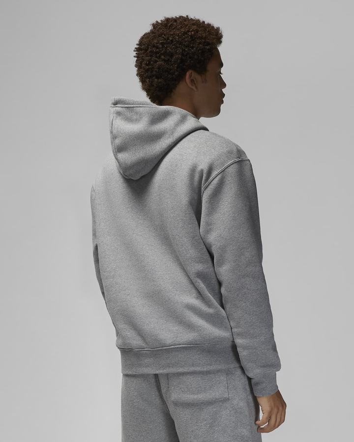 Sudadera Con Capucha Nike Jordan Essential Fleece Hombre Gris Oscuro Blancas | XAEGJ-3629