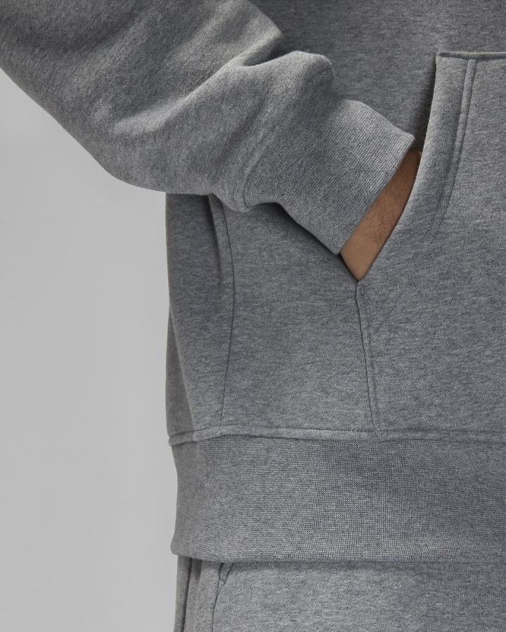 Sudadera Con Capucha Nike Jordan Essential Fleece Hombre Gris Oscuro Blancas | XAEGJ-3629