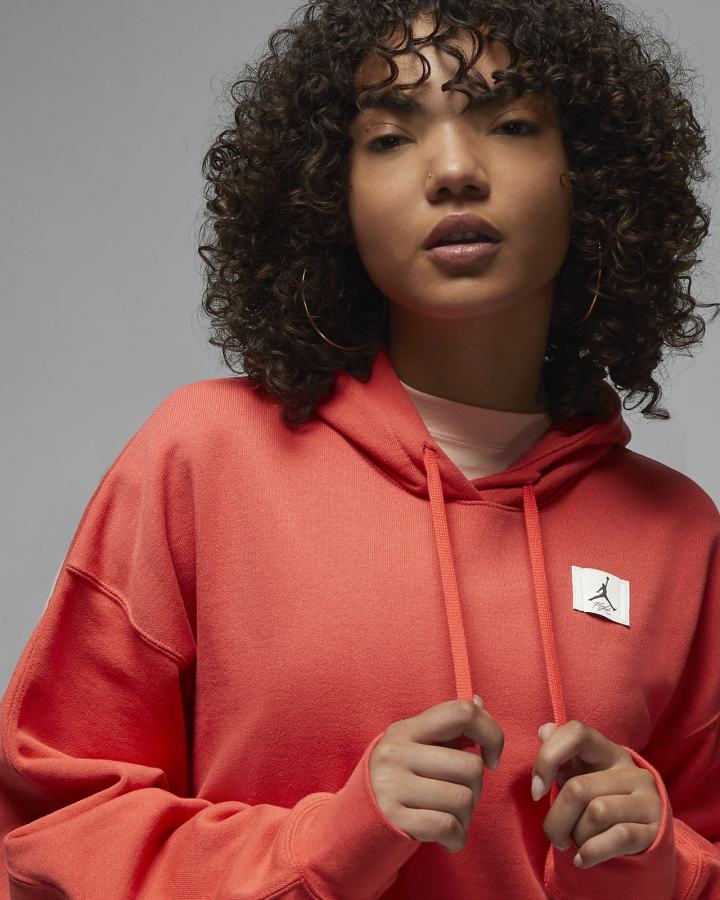 Sudadera Con Capucha Nike Jordan Flight Fleece Mujer Naranjas | AMSWQ-1067