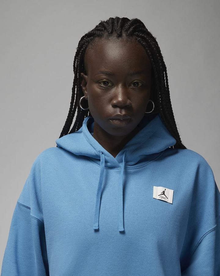 Sudadera Con Capucha Nike Jordan Flight Fleece Mujer Azules | FHAOB-8167