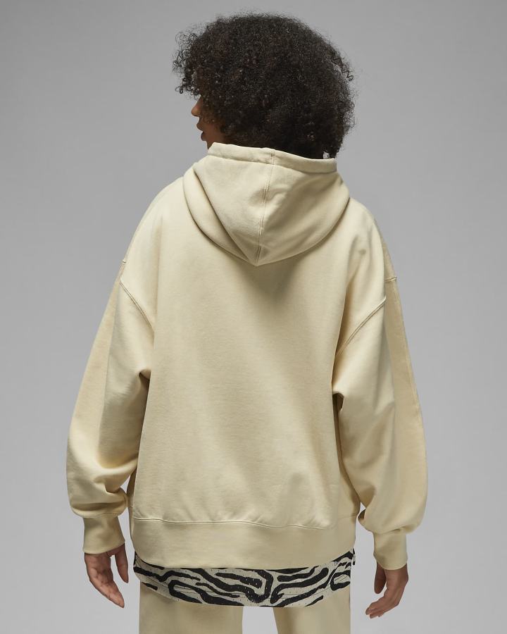 Sudadera Con Capucha Nike Jordan Flight Fleece Mujer Beige | OQRLT-9764