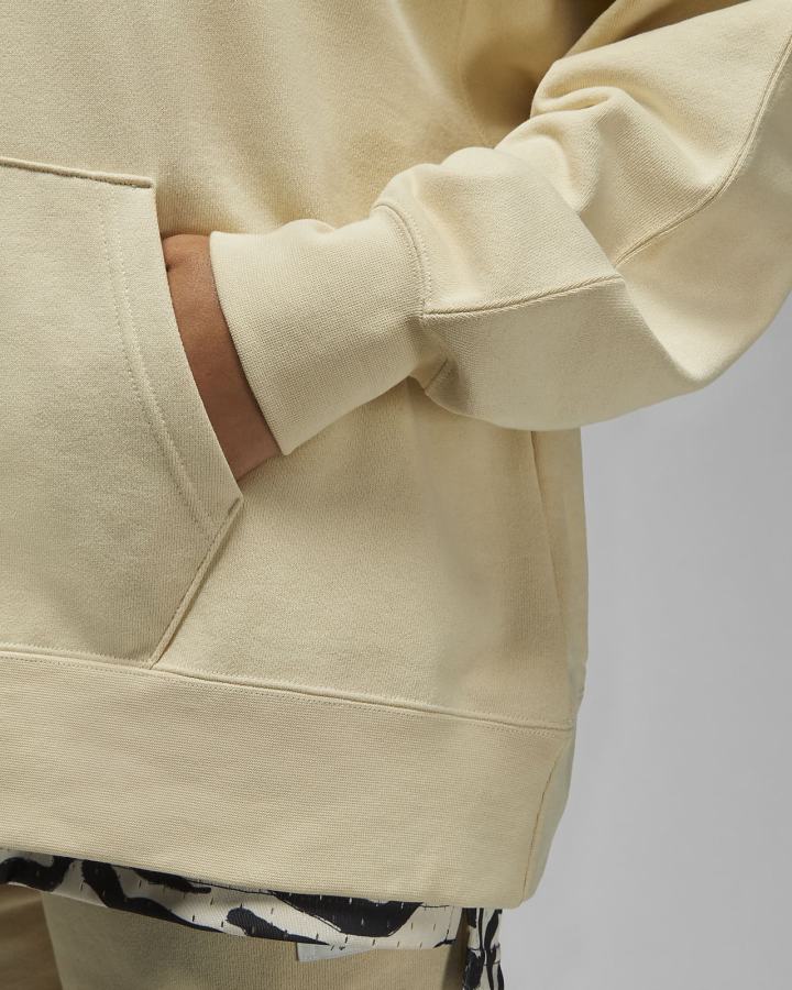 Sudadera Con Capucha Nike Jordan Flight Fleece Mujer Beige | OQRLT-9764