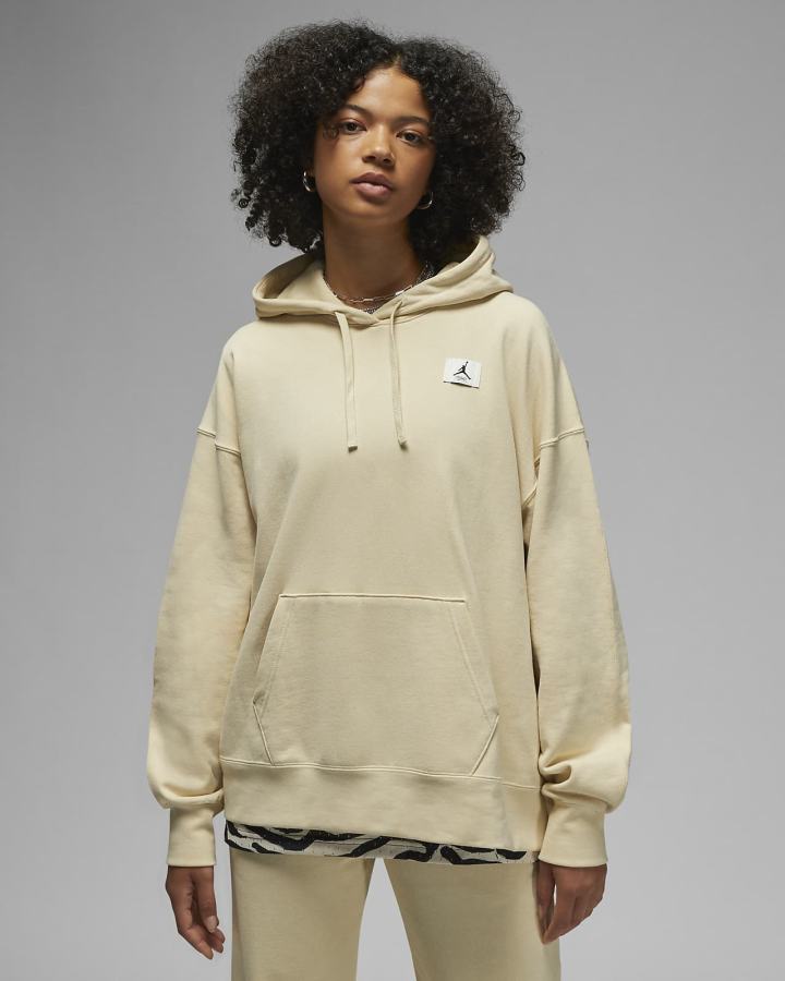Sudadera Con Capucha Nike Jordan Flight Fleece Mujer Beige | OQRLT-9764