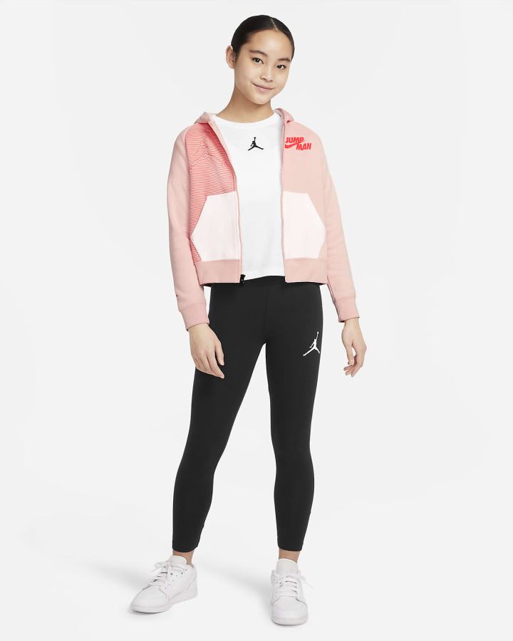 Sudadera Con Capucha Nike Jordan Jumpman Kids Full-Zip Niña Rosas | IFPAE-0863