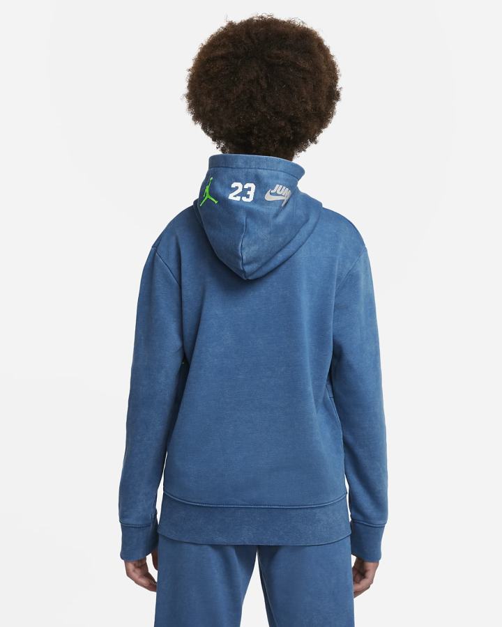 Sudadera Con Capucha Nike Jordan Jumpman Kids Niño Azules Oscuro | LOGUY-8752