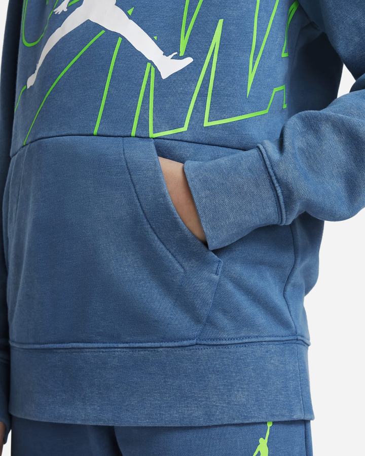 Sudadera Con Capucha Nike Jordan Jumpman Kids Niño Azules Oscuro | LOGUY-8752