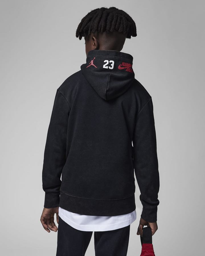 Sudadera Con Capucha Nike Jordan Jumpman Kids Niño Negras | LWOKQ-4297
