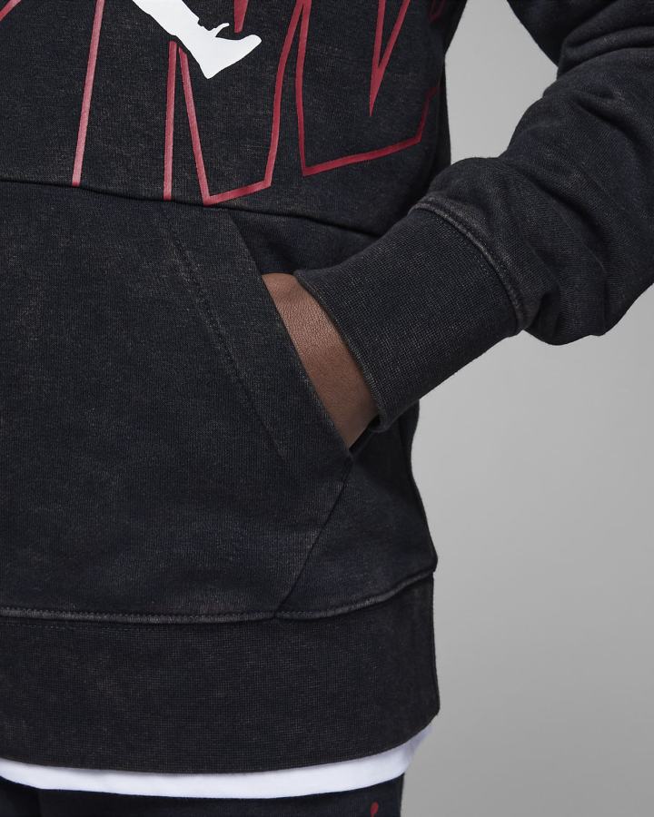 Sudadera Con Capucha Nike Jordan Jumpman Kids Niño Negras | LWOKQ-4297