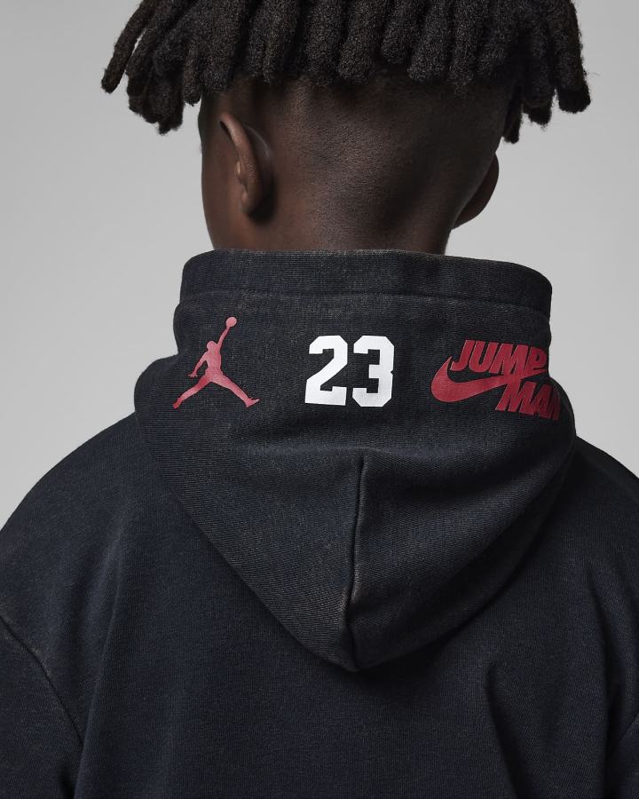 Sudadera Con Capucha Nike Jordan Jumpman Kids Niño Negras | LWOKQ-4297