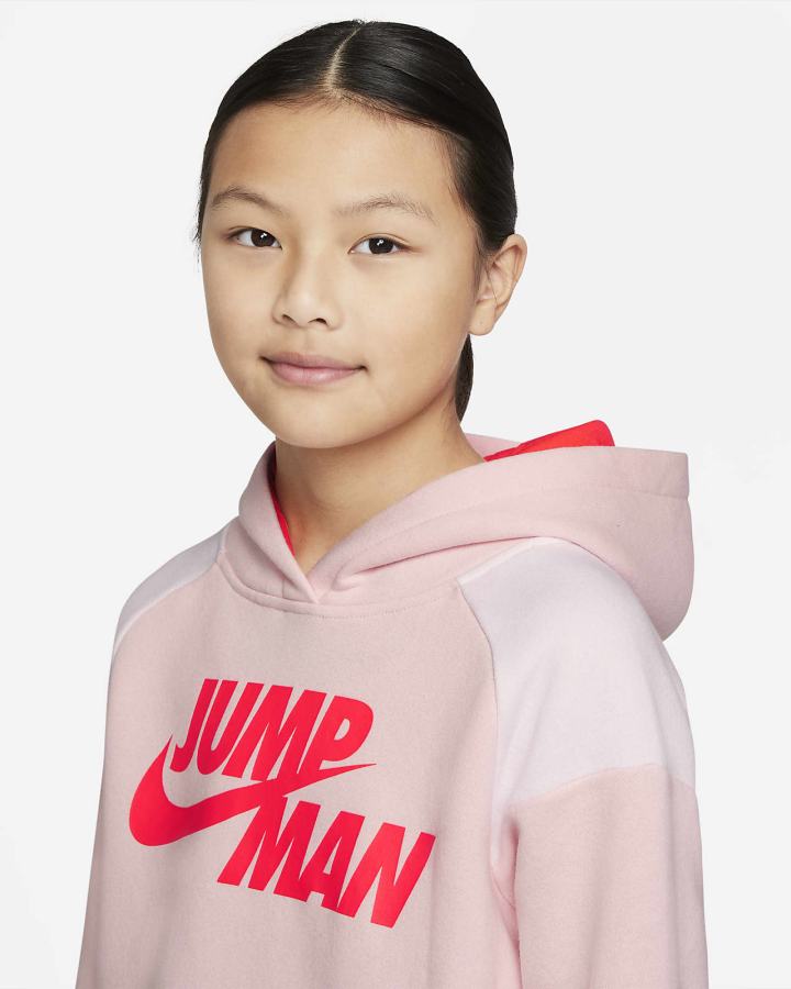 Sudadera Con Capucha Nike Jordan Jumpman Kids Niña Rosas | XZUFJ-1309