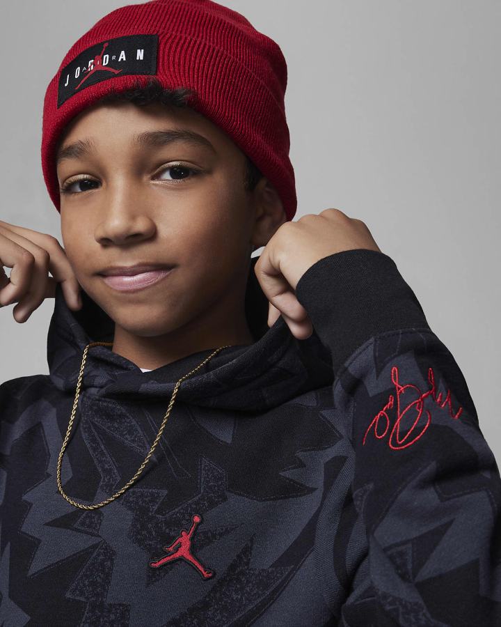 Sudadera Con Capucha Nike Jordan Kids Essentials Printed Fleece Niño Negras | CJIMF-6207