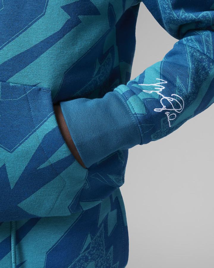 Sudadera Con Capucha Nike Jordan Kids Essentials Printed Fleece Niño Azules | EYQVG-7693