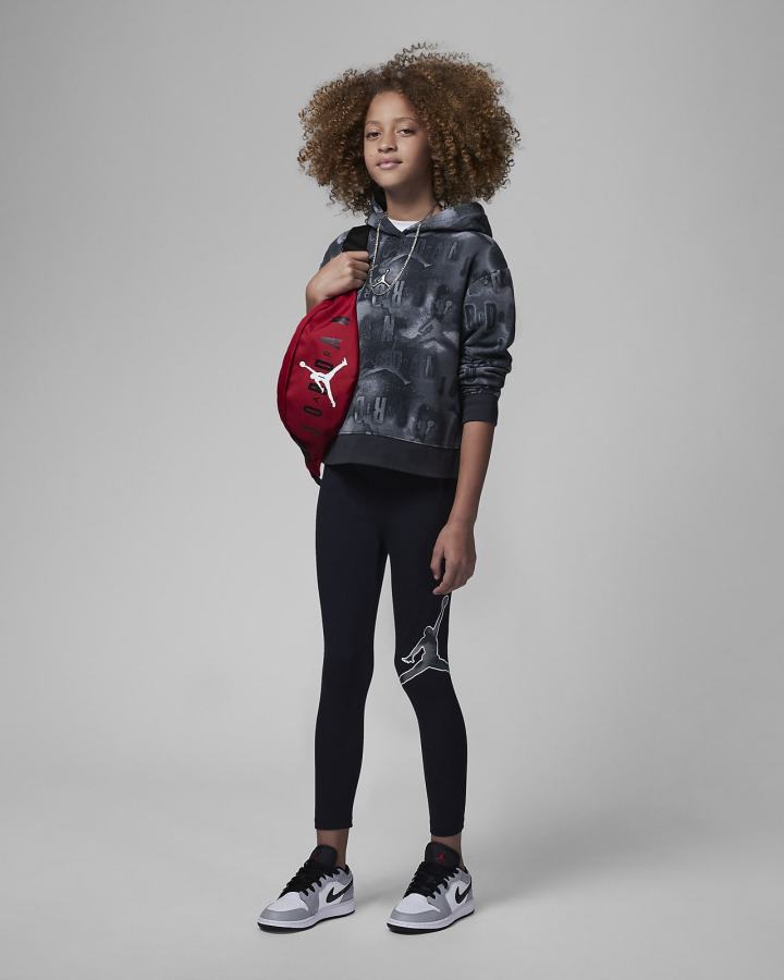 Sudadera Con Capucha Nike Jordan Kids Essentials Printed Boxy Niña Negras | XEZCJ-4257