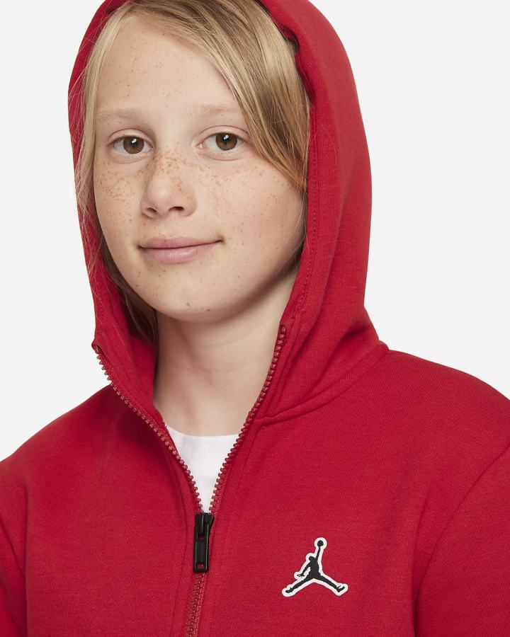 Sudadera Con Capucha Nike Jordan Kids Full-Zip Niño Rojas | ADORZ-5436