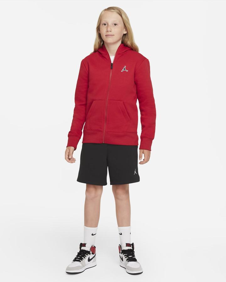 Sudadera Con Capucha Nike Jordan Kids Full-Zip Niño Rojas | ADORZ-5436