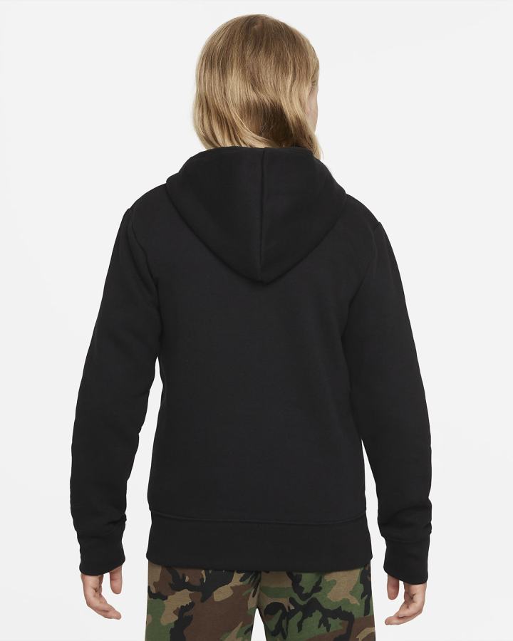 Sudadera Con Capucha Nike Jordan Kids Full-Zip Niño Negras | GCBMU-1203