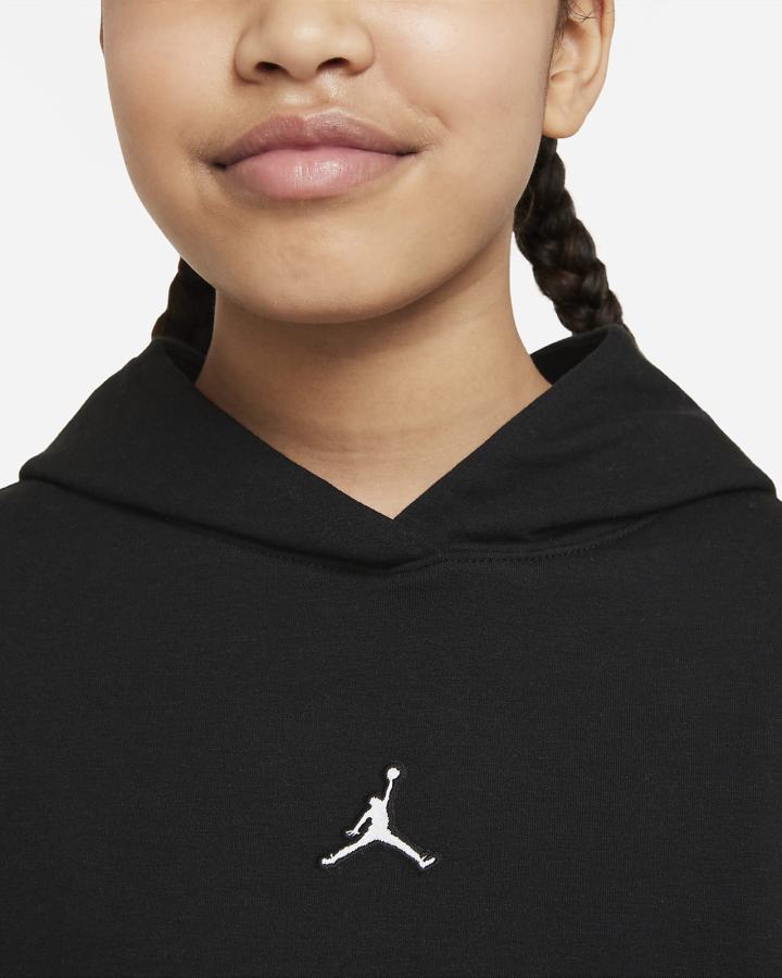Sudadera Con Capucha Nike Jordan Kids Niña Negras | EDVYZ-5024