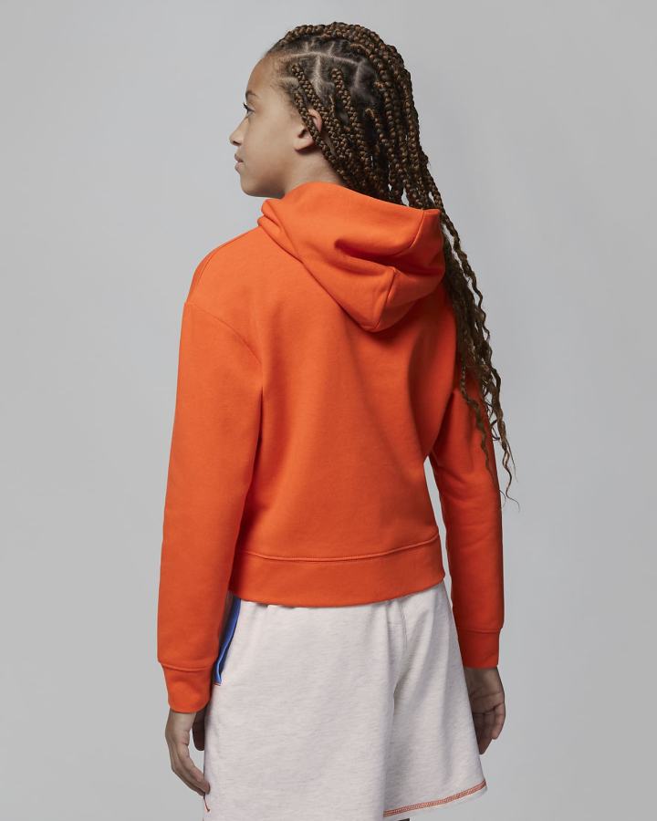 Sudadera Con Capucha Nike Jordan Kids Niña Naranjas | GAPCQ-7853